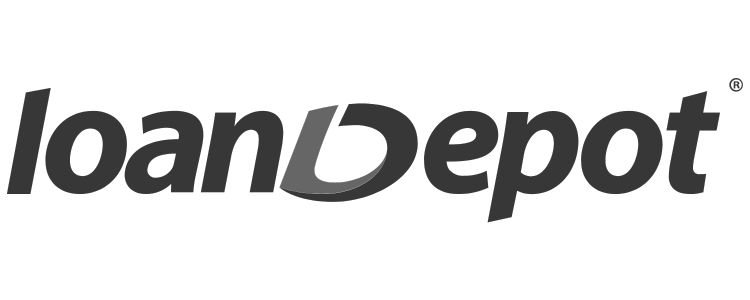 loandepot logo vector gray